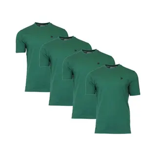 4-Pack Donnay - T-shirt (Vince) - Sportshirt - Heren - Forest Green (236) - Maat L