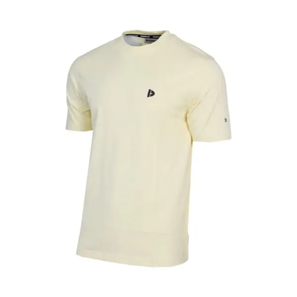 Donnay - T-shirt (Vince) - Sportshirt - Heren - Pastel Yellow (341) - Maat S thumbnail