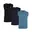 Zwart/Donkerblauw/Licht Denim blauw