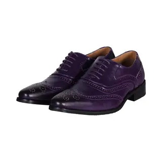 thetru Schoenen Paars Heren - Foute Party Schoenen - Carnavalsschoenen - Pieten Schoenen - Maat 43