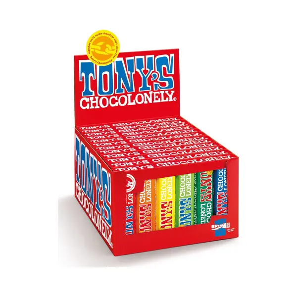 Tonys Chocolonely | Probierpaket Klein (12X 6 Stück) | Tony'S Chocolonely | Tonys Schokolade | 12 Pack | 3600 Gram Total thumbnail