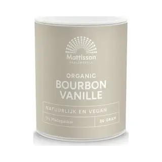 Mattisson - Biologische Bourbon Vanille Poeder - 100% Natuurlijk - 30 Gram