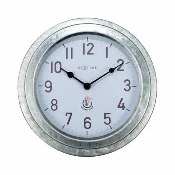 NeXtime Poppy Mechanische klok Rond Zilver thumbnail