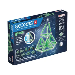 Geomag Glow in the Dark Recycled 60 pcs