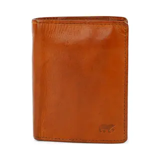 Bear Design Portemonnee / Portefeuille Heren - Billfold - Rifd - Leer - Remo - Cognac