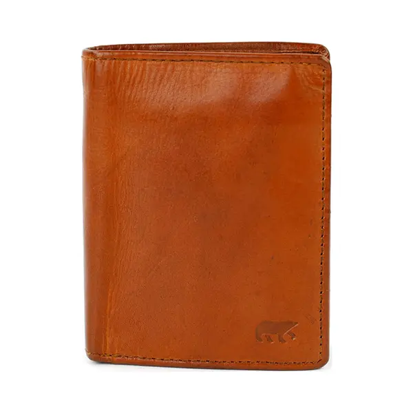 Bear Design Portemonnee / Portefeuille Heren - Billfold - Rifd - Leer - Remo - Cognac thumbnail