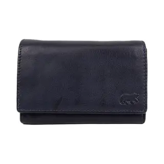 Bear Design Sweety Leren Dames Overslagportemonnee - Navy Blauw
