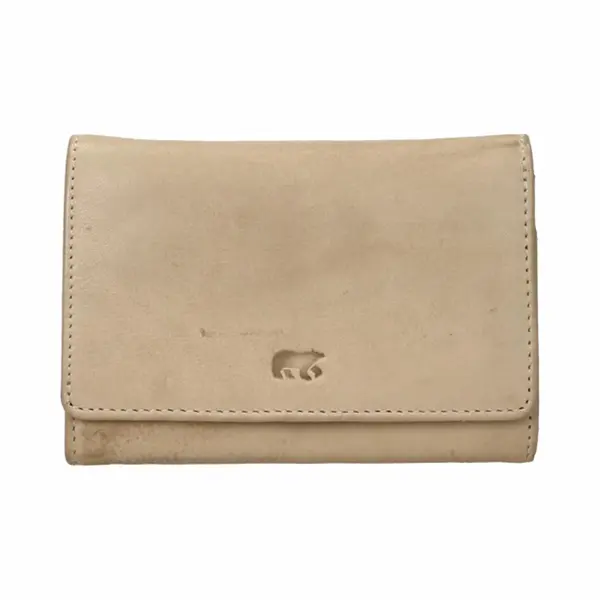 Bear Design Damesportemonnee "Flappie" Cl 15572 - Klassiek Design Lederen Portemonnee - Portemonnee Met Kaartvakken, Muntvak En Geldvakken thumbnail