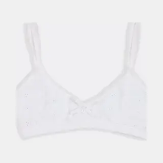 Claesen's® - Meisjes Bh Top - Embroidery WitCL 920-White Embroidery-12