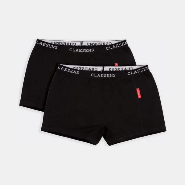 Claesen's® - Meisjes Boxershort 2-Pack ZwartCL 733-Black-8 thumbnail