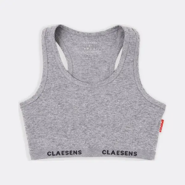 Claesen's® - Meisjes Croptop 1-Pack GrijsCL 7511-Grey-2 thumbnail