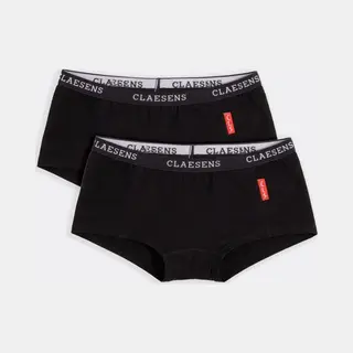 Claesen's® - Meisjes Hipster 2-pack ZwartCL 739-Black-6