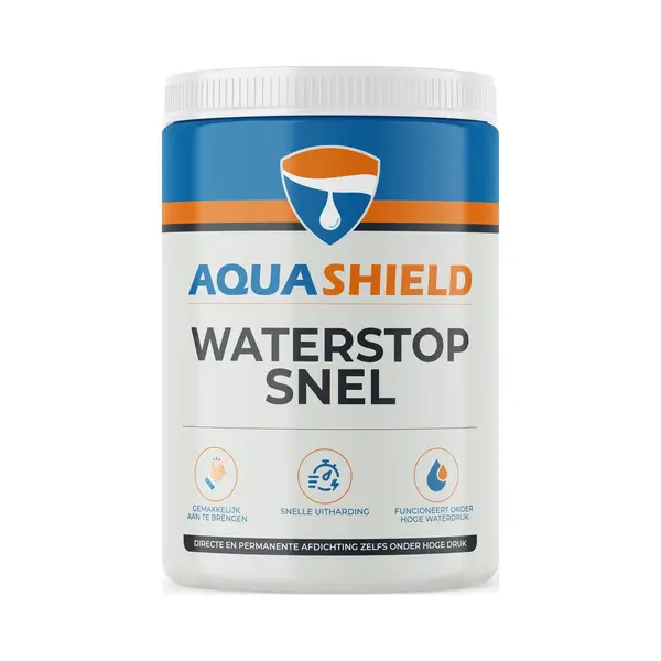 AquaShield Waterstop Snel - Emmer, 1.3 Kg - Snelcement - Lekkage thumbnail