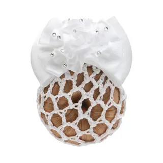 Horka Flower Glitter - Haarstrik - Wit