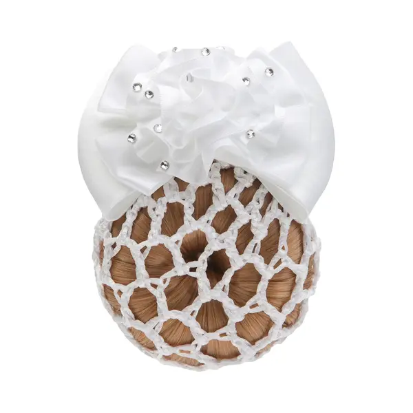 Horka Flower Glitter - Haarstrik - Wit thumbnail
