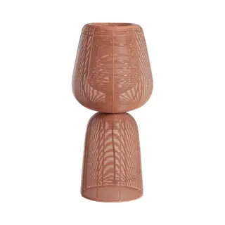 Light & Living Tischleuchte Aboso - Ø24cm - Modern - Metallgeflecht-Design - Für Den Innenbereich - E27-Fassung - Rot