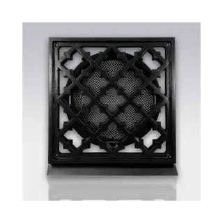 Weha Retro Rooster Vierkant Ø150mm - Aluminium Zwart (20801150 Zw)
