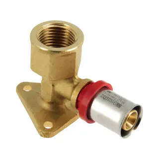 Bonfix Perskoppeling - 1x Alu-pers 1x Binnendraad - Muurplaatkoppeling - 1/2 X 16 Hoogte = 35 Mm