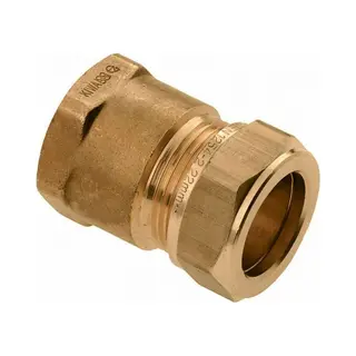 Bonfix Knelkoppeling - Schroefbus - 1/2 X 15 Mm - Messing