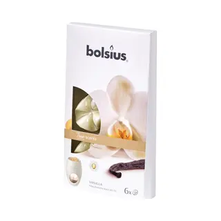 Aromatic Wax Melts Vanille, 6er Pack Duftwachs Schmelzblüten - Bolsius