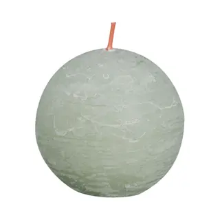 Bolsius Foggy Green Rustic Ball Candle 8cm