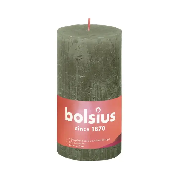 Bolsius Stompkaars Olive 13 Cm thumbnail