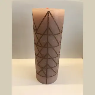 Bolsius - Stompkaars - 19 X 6, 8 Cm - Roze - Rustiek