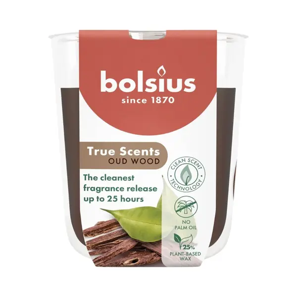 Bolsius - True Scents - Geurglas - 80/73 - Oud Wood thumbnail