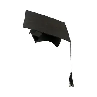 Witbaard Afstudeerhoedje Geslaagd Met Kwast - Volwassenen - Zwart - Examen Diploma Uitreiking - Feestartikelen