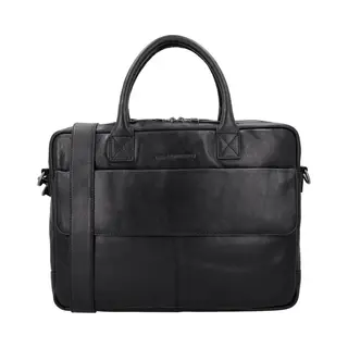 Micmacbags Porto Laptoptas 15, 6 Inch (38 Cm) - Zwart (15.60"), Laptoptas, Zwart