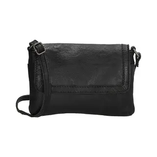 Beagles Maspalomas Crossbody Schoudertas - Leren Dames Tas - Zwart
