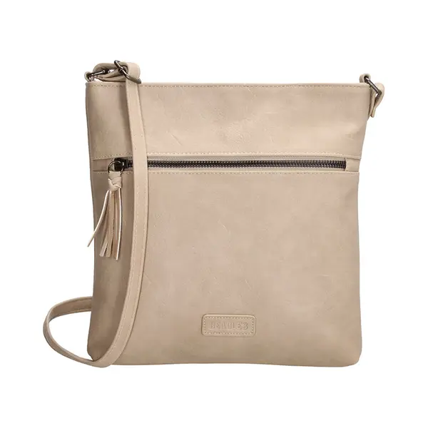 Beagles Ferro Crossbody Schoudertas - Dames Tas - Lichttaupe thumbnail
