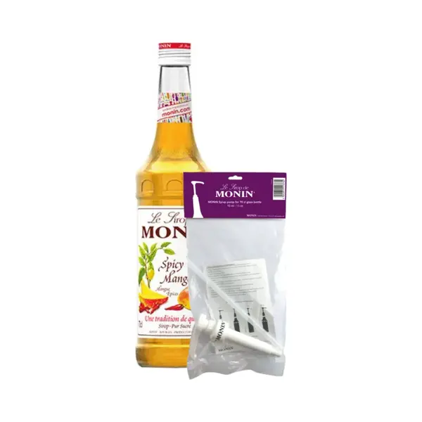 Monin Siroop Spicy Mango (70 Cl) + Pompje (10ml) thumbnail