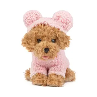 Studio Pets by Myrna Studio Pets® Knuffel Toy Poedel Hond Cookie 23cm Met Roze Teddy Hoodie