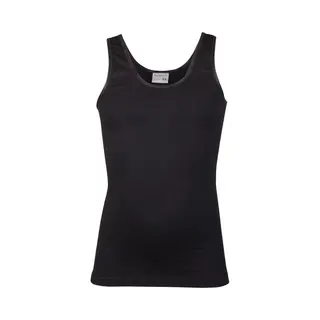 Beeren Comfort Feeling Katoen Meisjes Hemdje Brede Band - 152 - Zwart