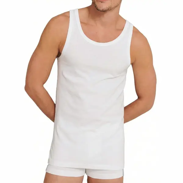 Beeren Heren Onderhemd 100% Katoen - Mannen Singlet Wit, M3000 - M thumbnail