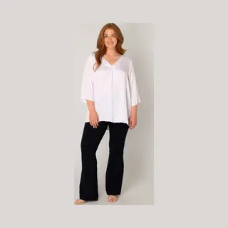 Base Level Curvy Shirtbluse Yanina Mit V-Ausschnitt
