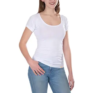 Confidenceforall® | Anti Schweiß Shirt Damen | Keine Schweißflecken | Bambus Unterwäsche & Silberionen | Sportshirt Damen Mit Anti Schweiß