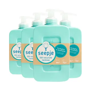 4x Seepje Handzeep Eucalyptus Met Rozemarijn 300 Ml