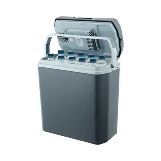 Moa Koelbox Elektrisch 12v 230 Volt - 22L - Frigobox - Camping Koelkast - Auto En Camping - Grijs