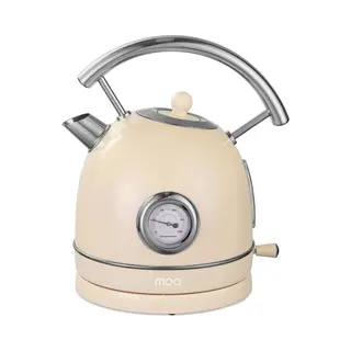 Moa Waterkoker Retro - Bpa Vrij - 1, 8 Liter - Elektrische Waterkoker - Anti Calcium Filter - Bpa-vrij - Rvs - 2200W - Crème