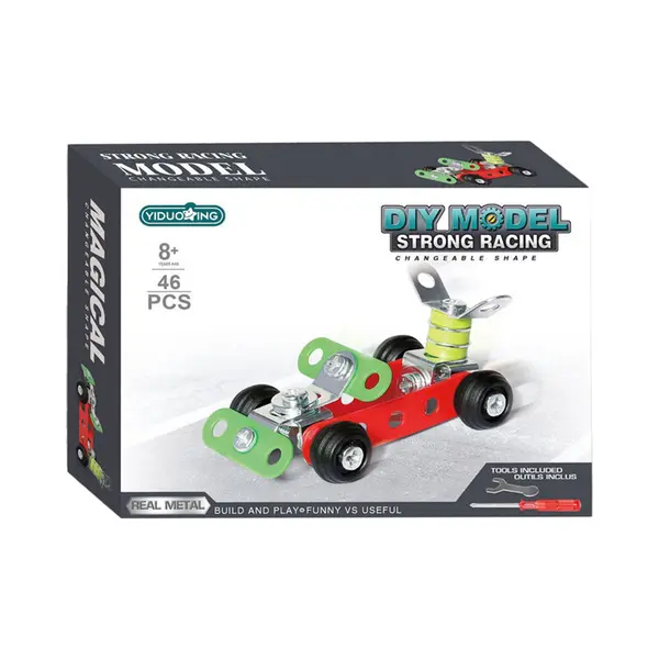 Lobbes Speelgoed Bv Metalen Constructieset Raceauto, 46dlg. thumbnail