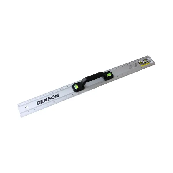 Benson Aluminium Liniaal Met Waterpas En Handvat - 60 Cm thumbnail