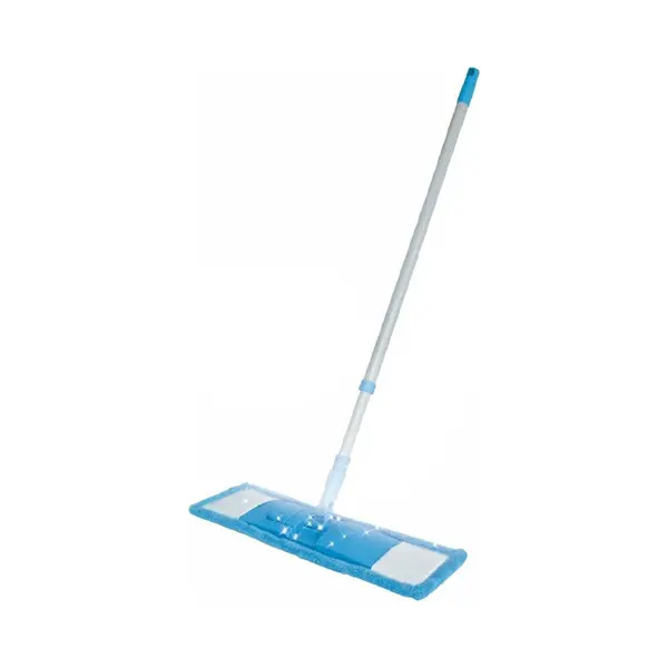 Benson Vloerwisser Microvezel - Met Steel - Verstelbaar - Vloertrekker - Blauw - Schoonmaken - Dweilen thumbnail