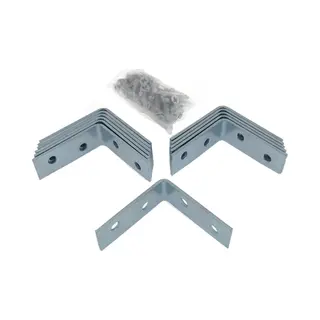 Benson Hoekankers - 12x - Met Schroeven - Metaal - 40 X 40 X 15 Mm - Stoelhoeken - Hoekverbinders