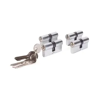 Benson Euro Profielcilinder - 4 Stuks - Gelijksluitend