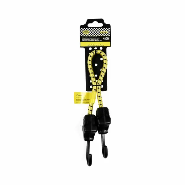 Benson Zware Bagagespin - 45 Cm - Geel/Zwart - Stretchbaar En Veilig thumbnail