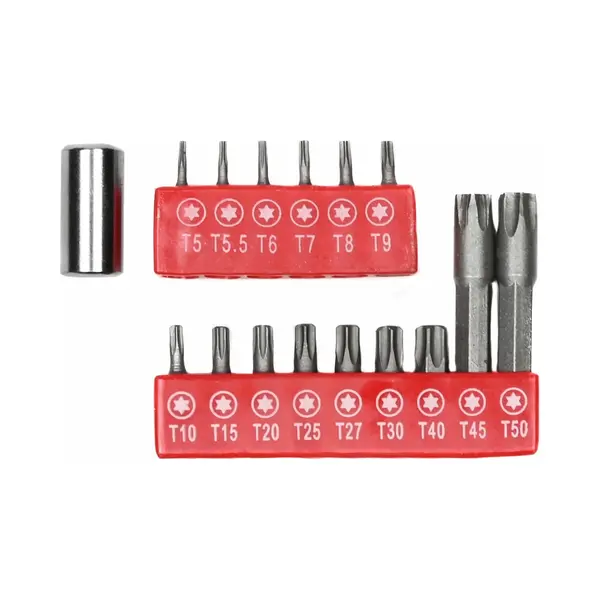 Benson Bitset Torx - Chroom Vanadium - 16-delig - Inclusief Bithouder thumbnail