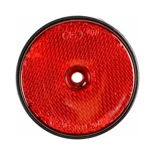 Benson Ronde Reflector Met Schroefbevestiging - 60 Mm - Rood - E4-gekeurd