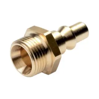 K&W Luchtsteeknippel Orion Met 3/8" Buitendraad Messing